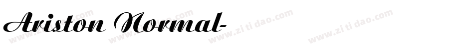 Ariston Normal字体转换